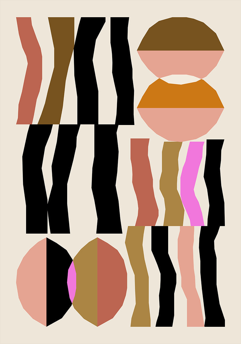 Abstrakt Zesummesetzung 26 Poster