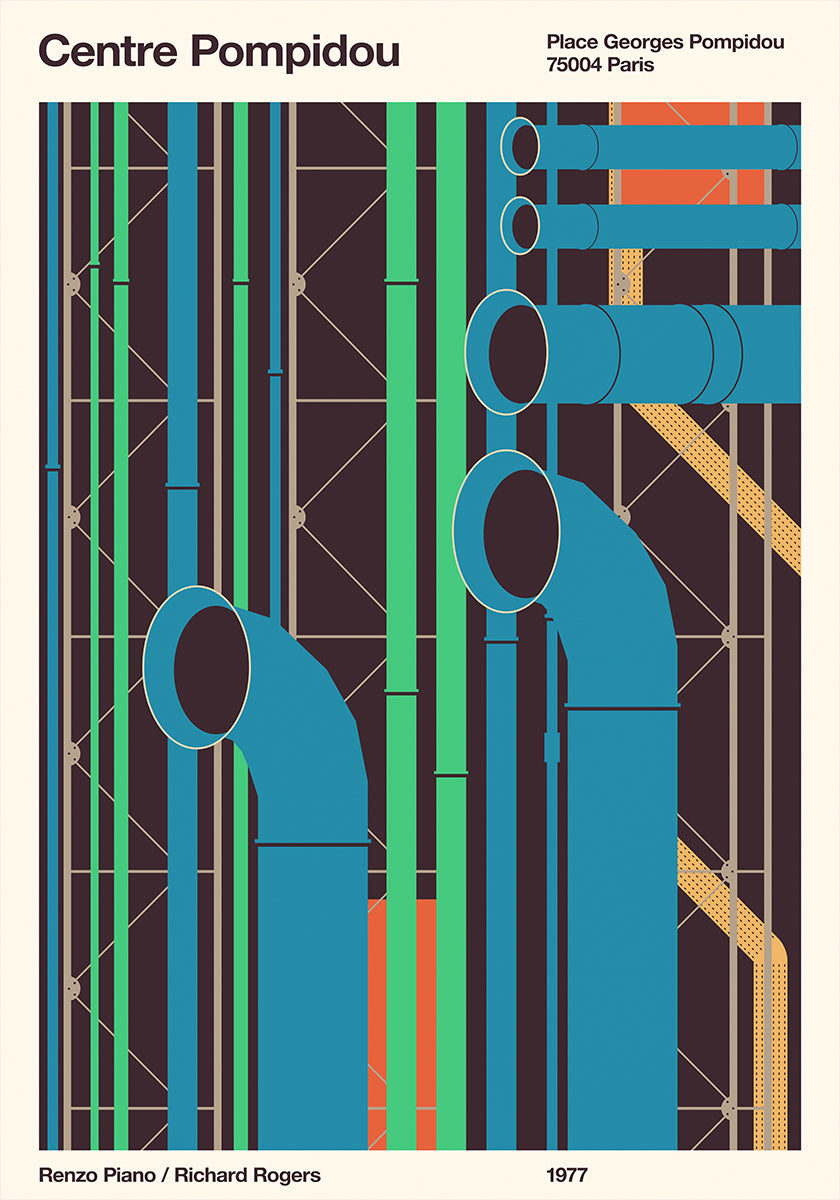 Plagát Pompidou