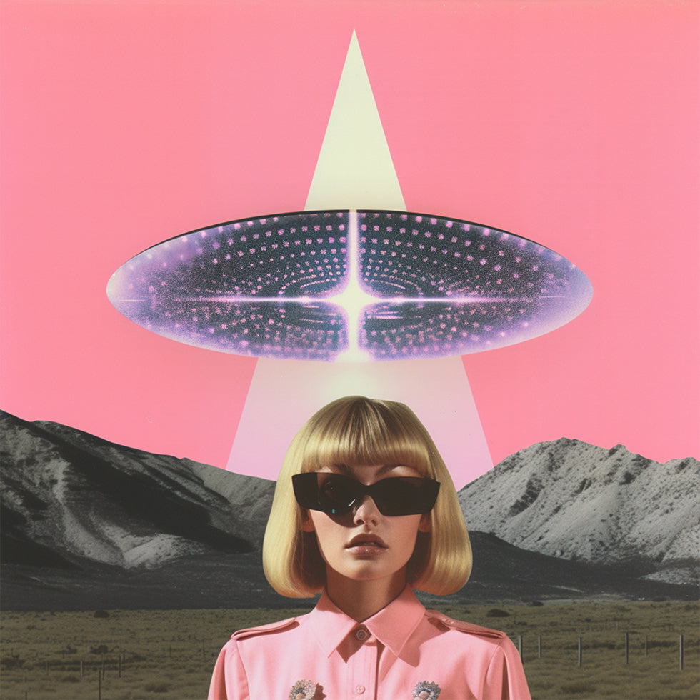 Žena stojaca pod UFO (NOVINKA)