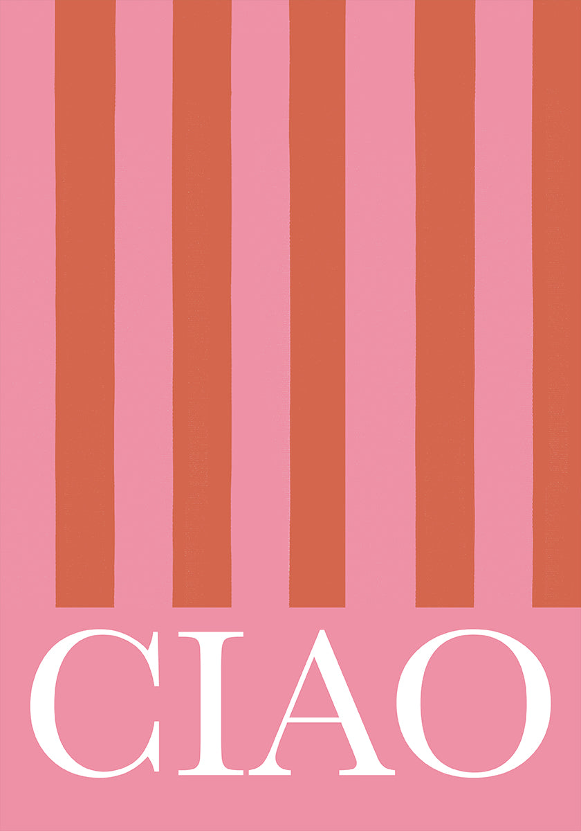 Plakatas Ciao Stripes