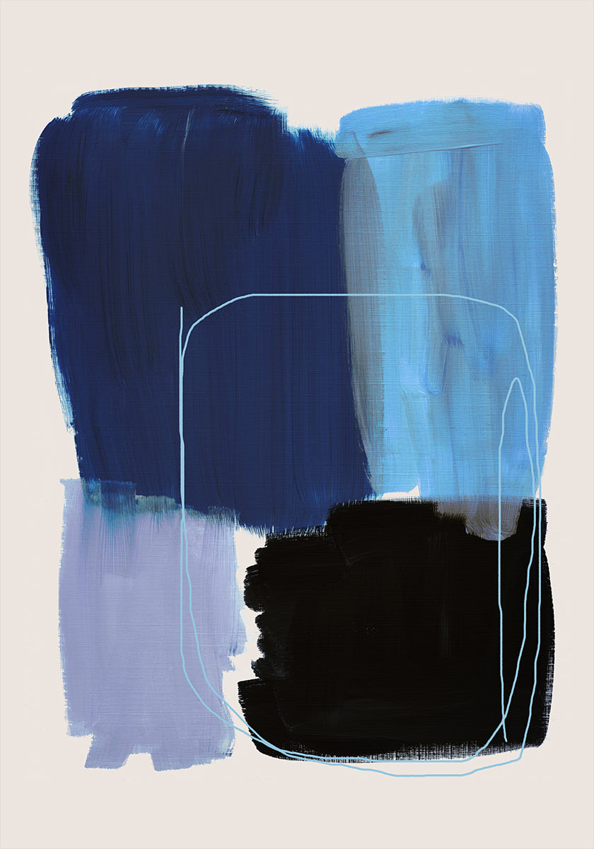 Afiș abstract Brush Strokes 120x