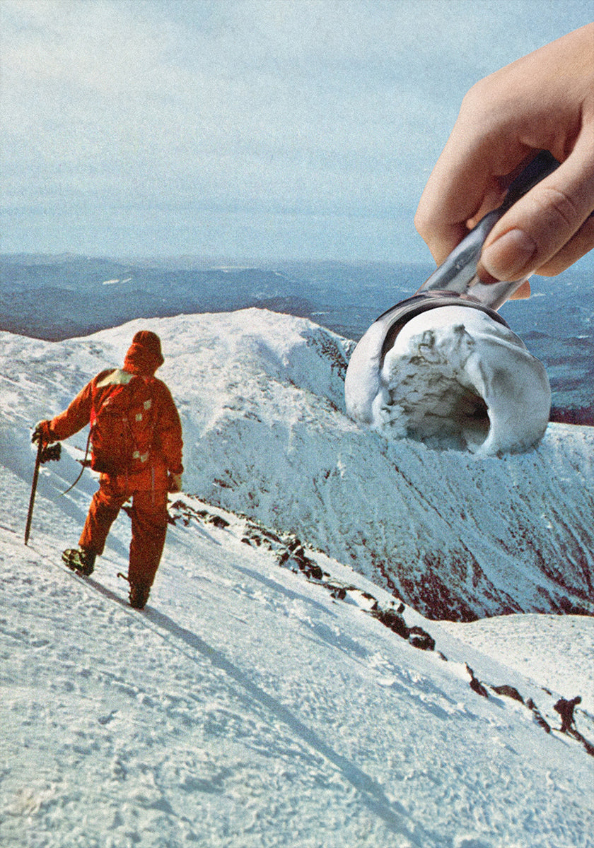 Ice Cream Mountain – küpsiste ja koore plakat