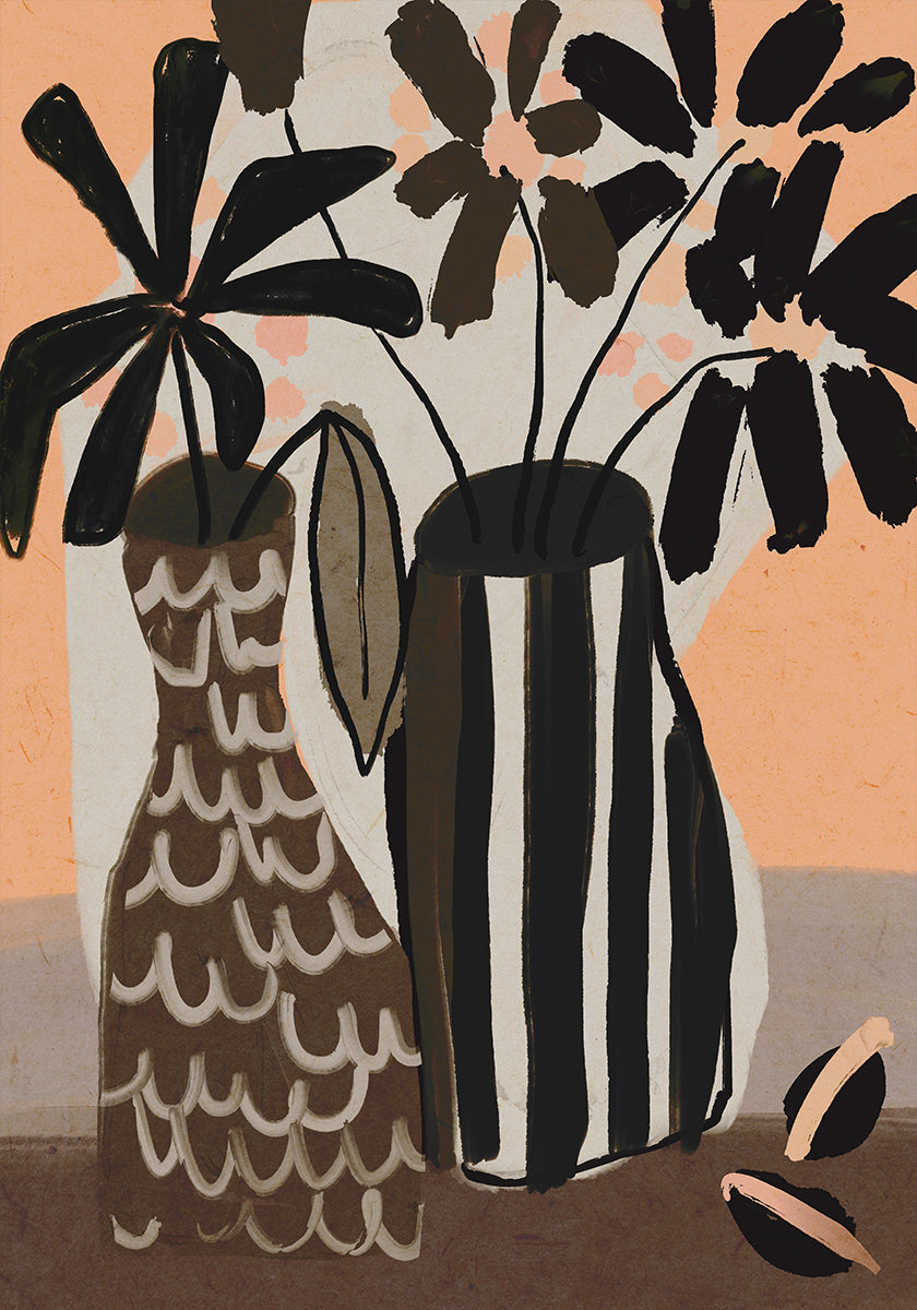 Pruhované vázy Bloom