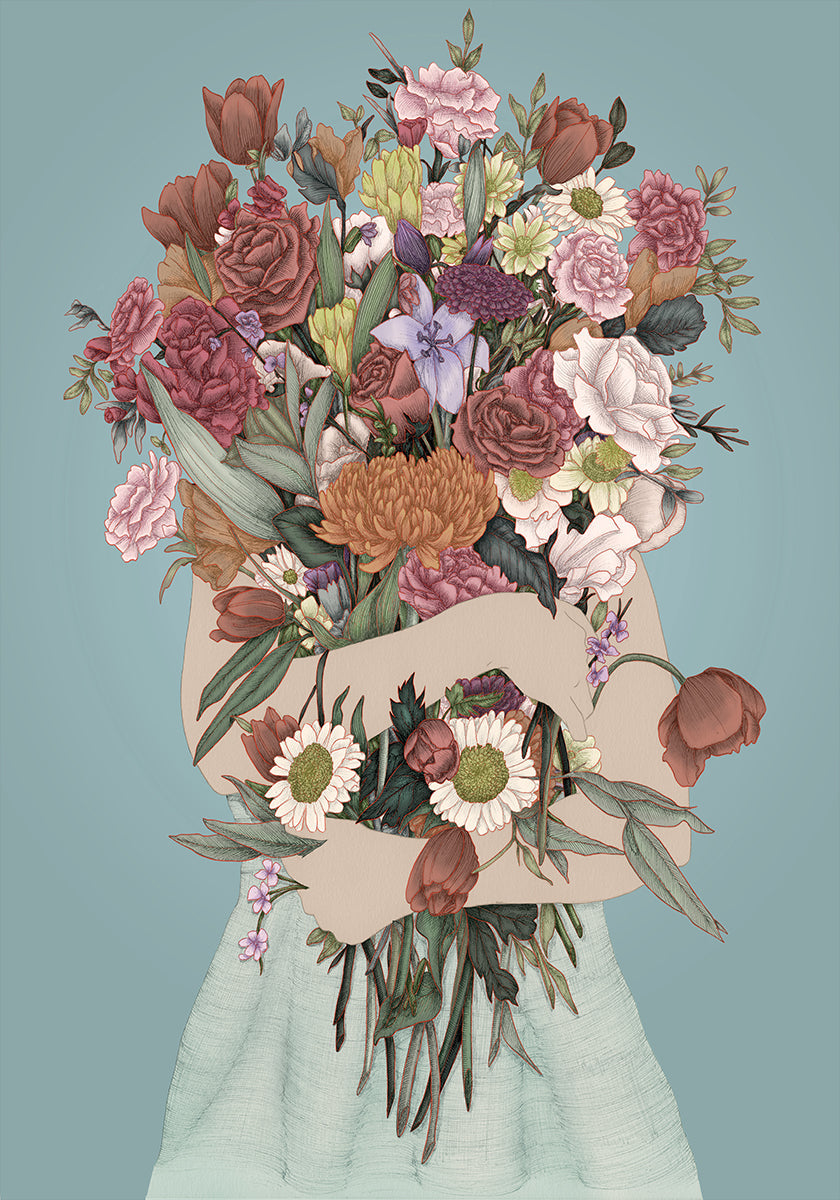 Zhromažďovanie veľkého plagátu Garden Teal