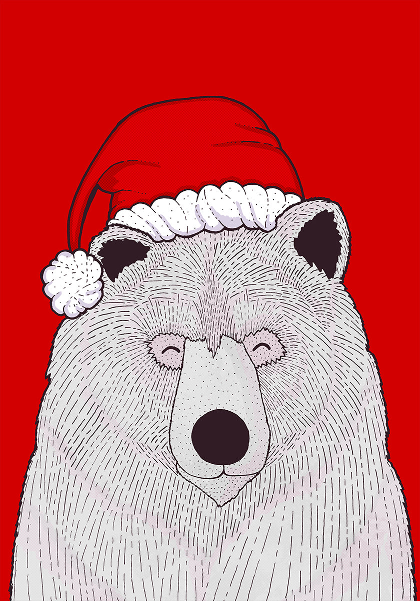Santa roude Bier Poster