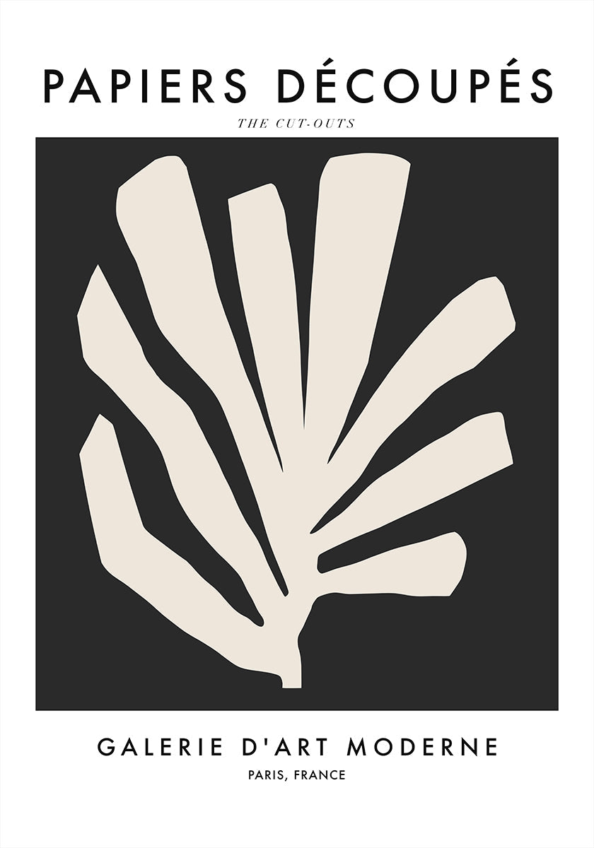 Silueti lehtede plakat