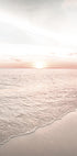 Calm Beach Pink Sunset Plakat - Posterbox.no