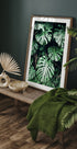 Green Monstera Leaves Plakat - Posterbox.no