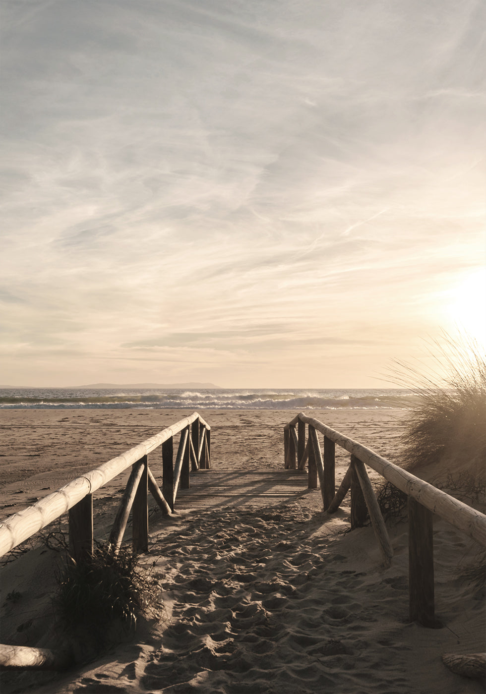 Wooden Pathway to the Ocean Plakat - Posterbox.dk