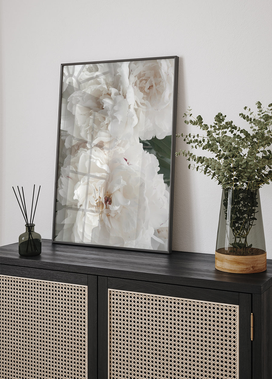 Bouquet Of White Peonies Plakat - Posterbox.dk