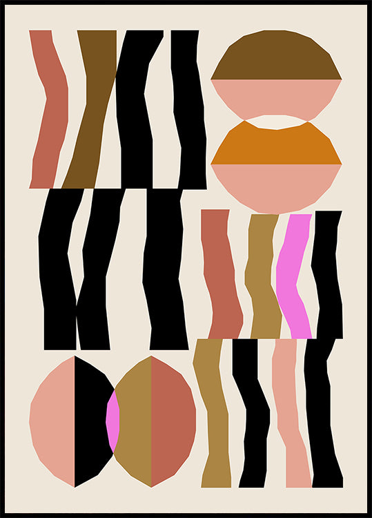Abstrakt Zesummesetzung 26 Poster