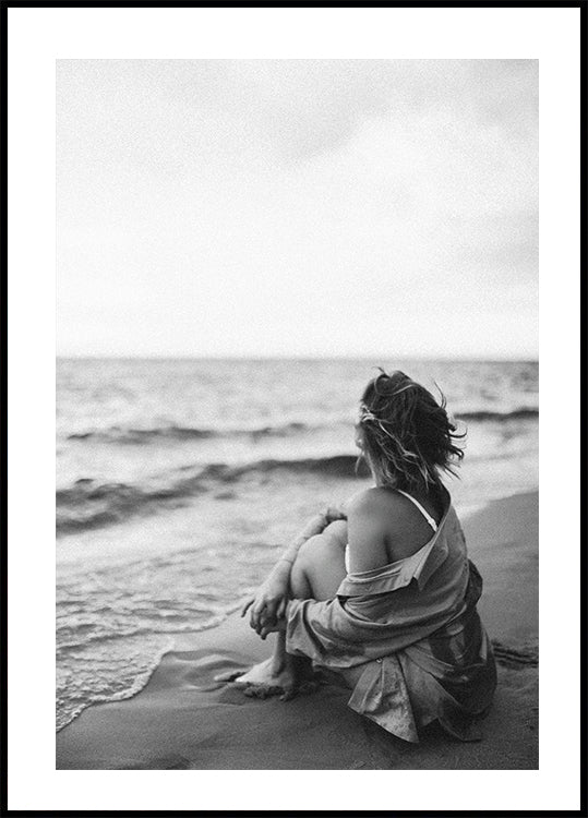 Woman At The Beach Plakat - Posterbox.dk