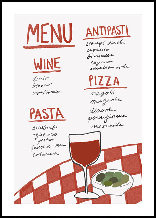 Poster Bucătăria Italiană Delight