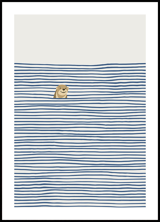Poster Vidra în valuri