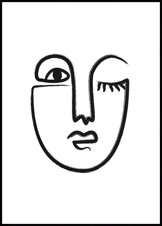 Woman Face Plakat - Posterbox.dk