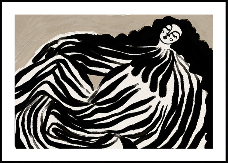 Monochrome Waves Plakat