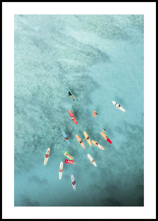 Surfer um Mier Affiche