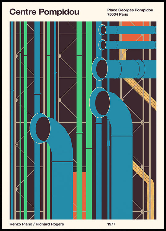 Poster Pompidou