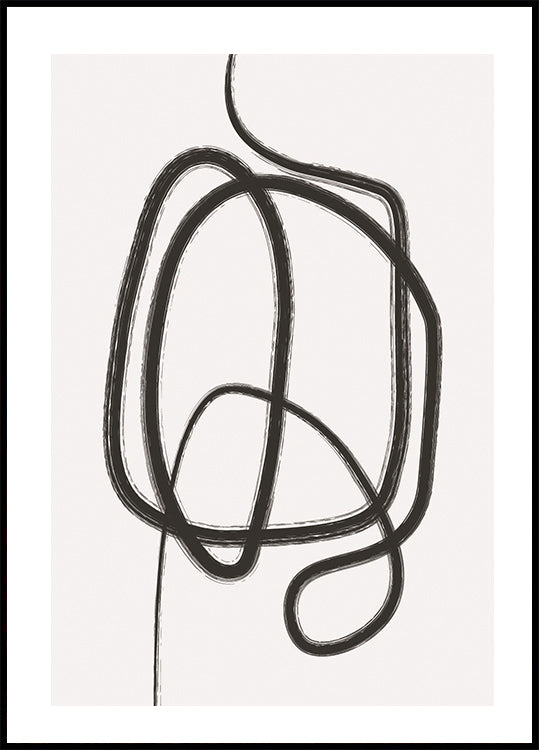 Line Art Knot Plakat - Posterbox.dk