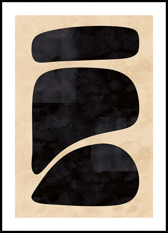 Poster cu forme negre minime