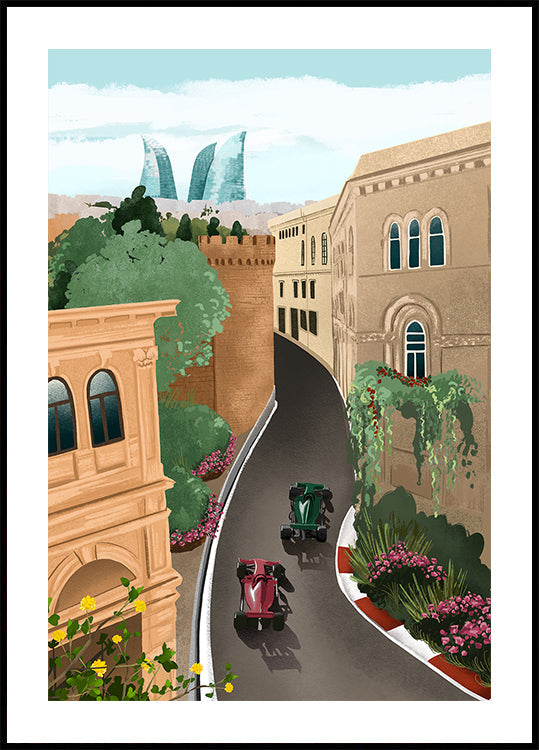 Poster Baku Azerbaidjan