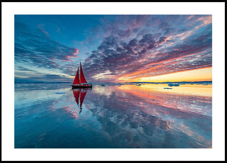Afiș nor de foc din Groenlanda