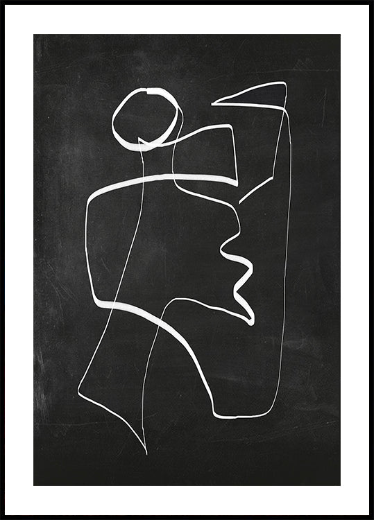 Abstract Line Art 6 2 Plakatas