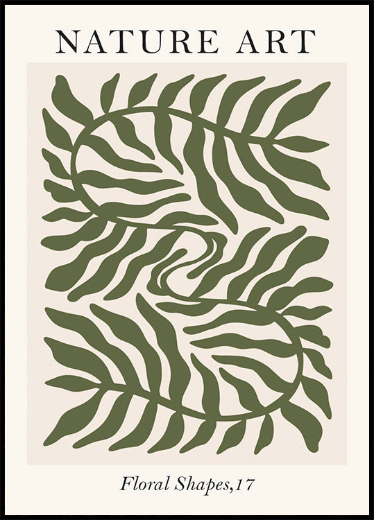 Nature Art Floral Shapes Plakat - Posterbox.dk