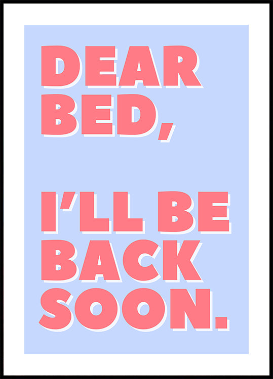 Bréif un mäi Bett Affiche