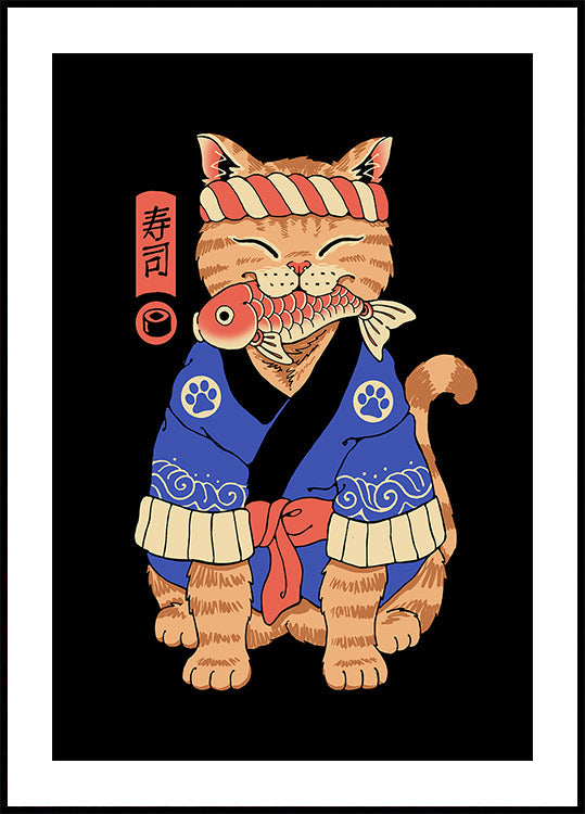 Poster Sushi Meowster