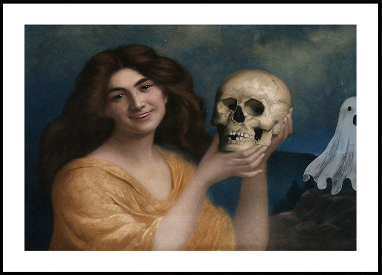 Poster de colaj cu pictură de Halloween