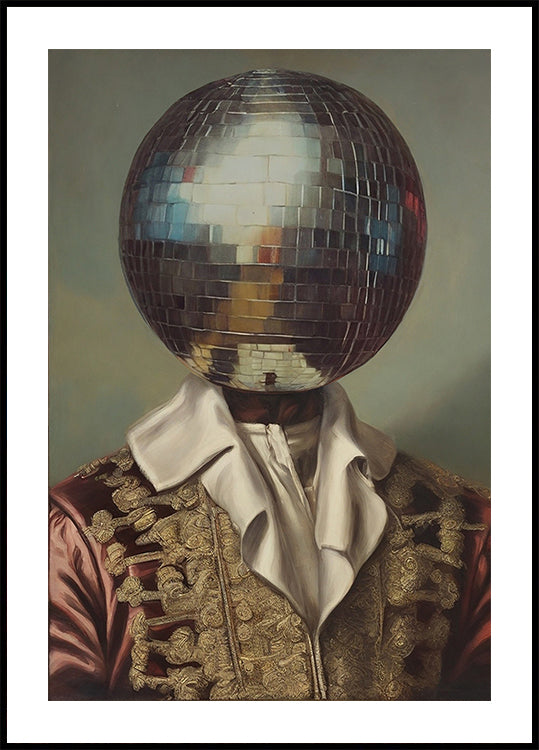 DiscoHead King / Altered Collage Art (NOVINKA)