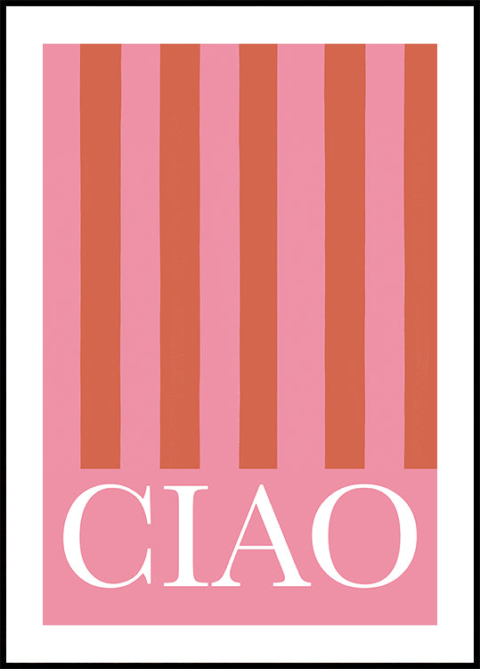 Plakatas Ciao Stripes
