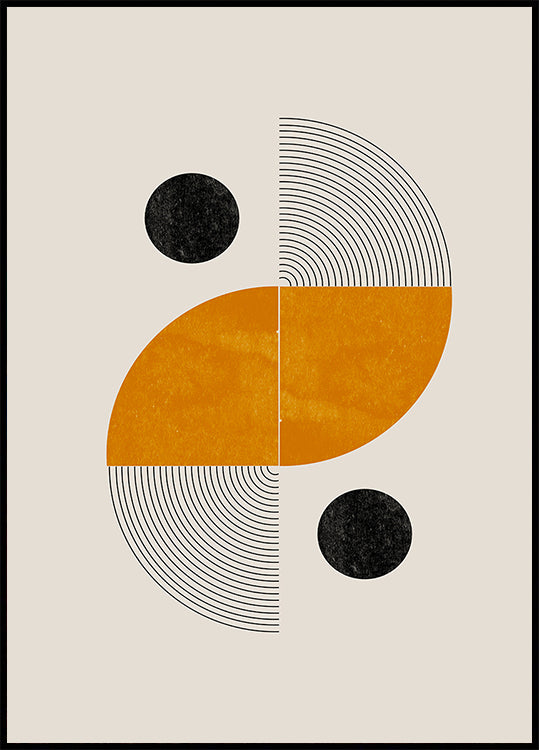 Geometrinės harmonijos plakatas