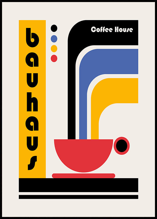 „Bauhaus“ kavos namų plakatas