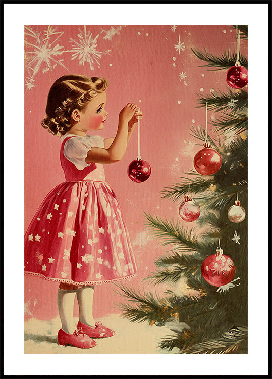 Meedchen mat Baubles Poster