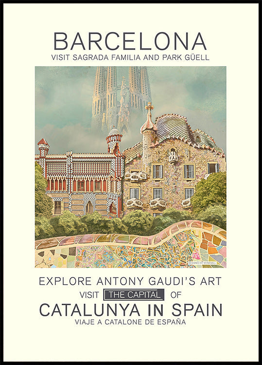 Barcelona Print Affiche