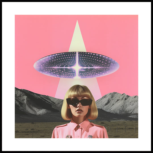 Žena stojaca pod UFO (NOVINKA)