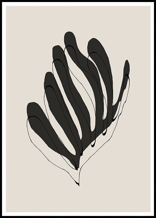 Abstrakt Leaf Linnen