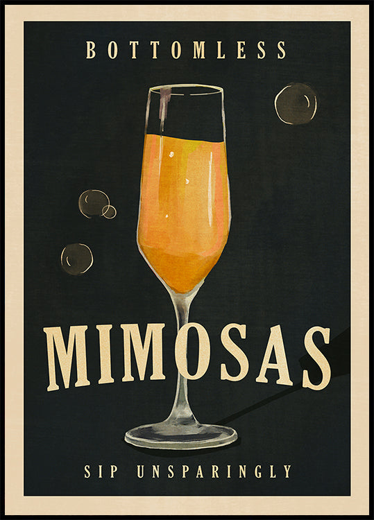 Poster Art Deco Art Deco Mimosas Cocktail Bar