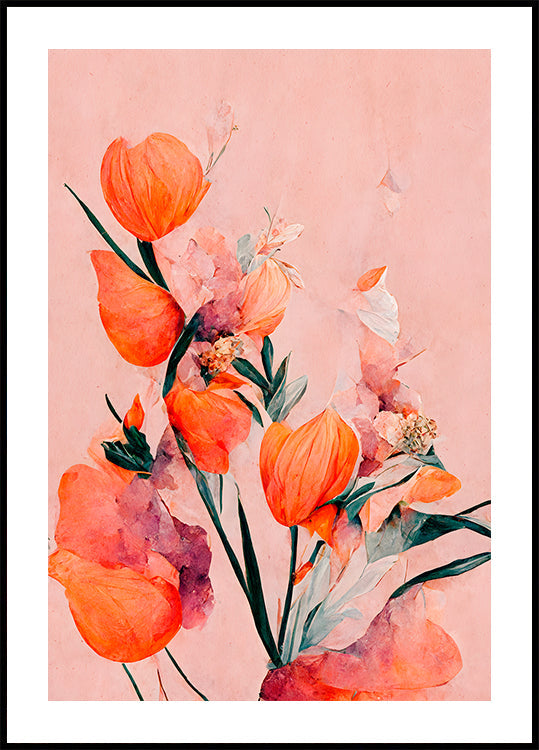 Okvetné lístky a plagát elegancie