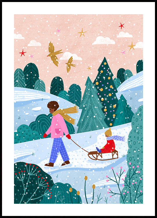 Schnéi Sledge Walk Affiche