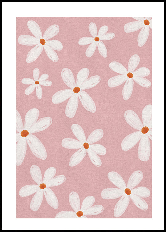 Little White Flowers Plakat - Posterbox.dk