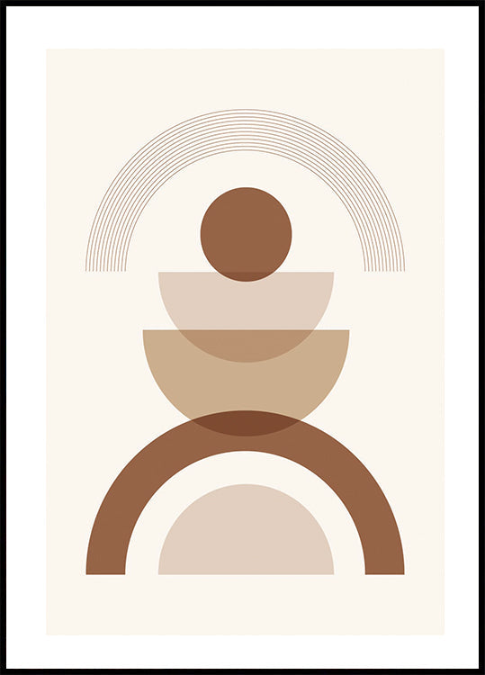 Geometric Shapes No. 3 Plakat - Posterbox.dk