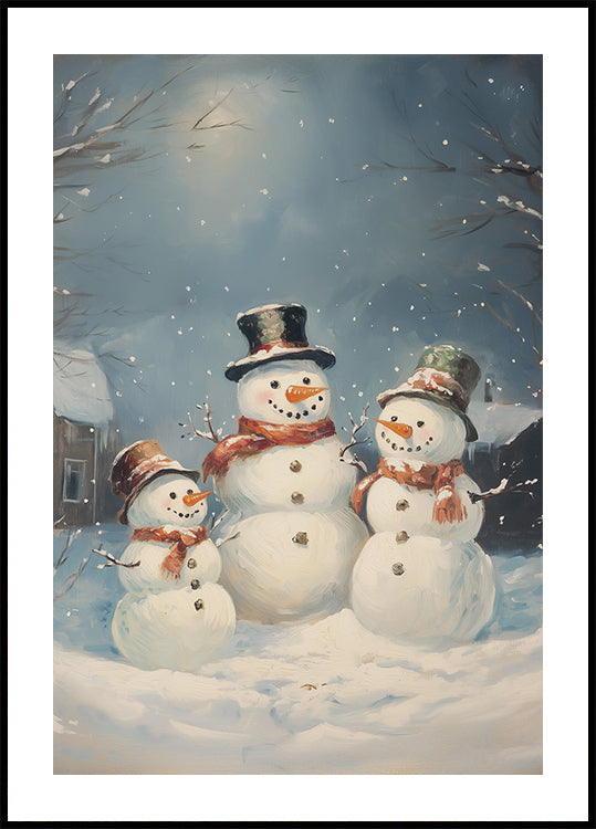 Snowman Famill Poster