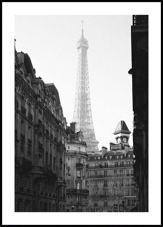 Poster Turnul Eiffel Paris alb-negru