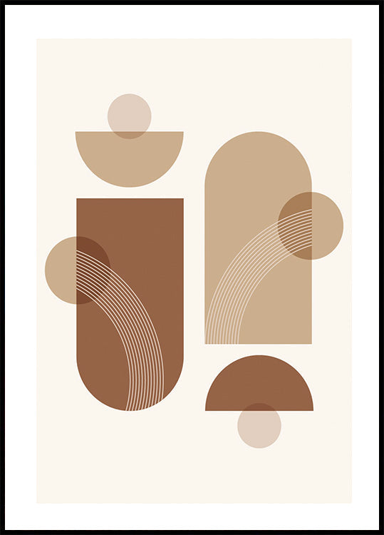 Geometric Shapes No. 2 Plakat - Posterbox.dk