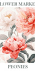 Peonies Pink Plakat - Posterbox.dk