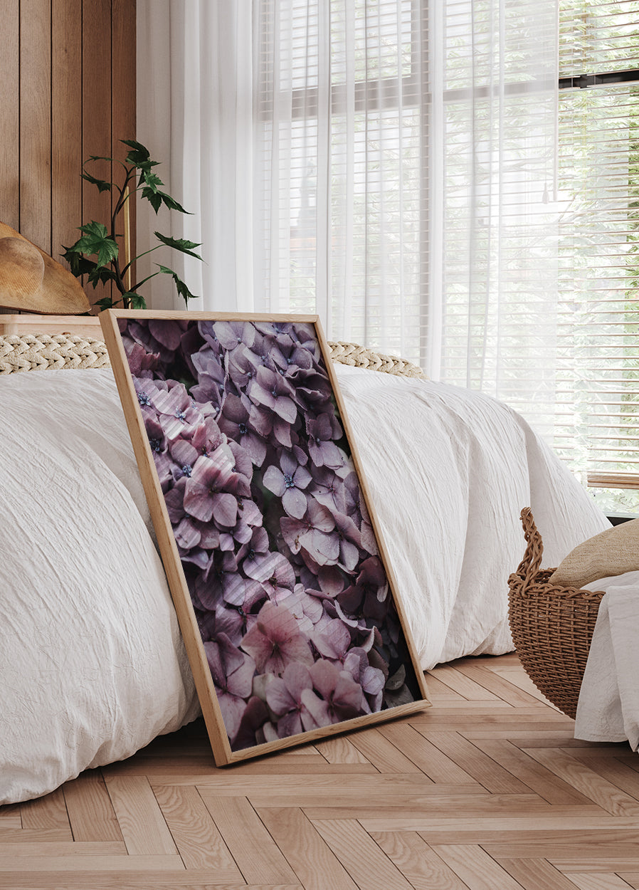 Pink Hydrangea Plakat - Posterbox.dk