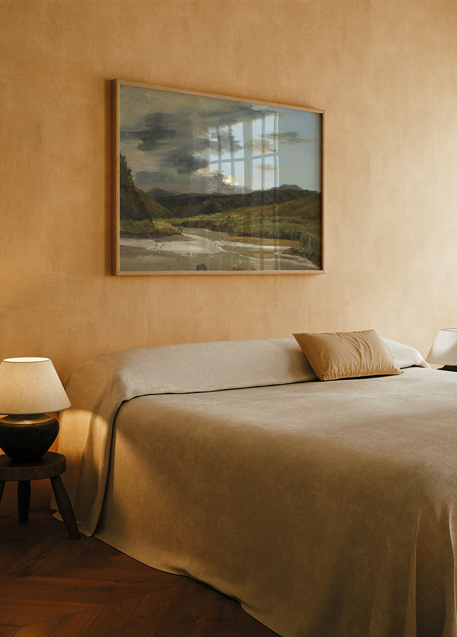 Plein-air Sketch Of A River By Jules Coignet Plakat - Posterbox.dk